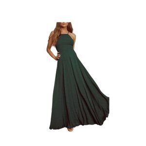 Lulu’s Mythical Kind Of Love Maxi Dress Green Size XL Holiday Formal Party Glam